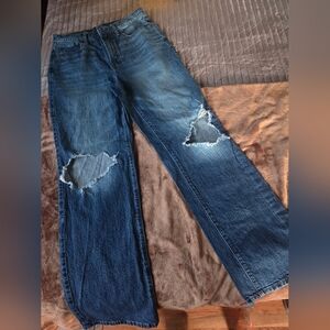 ANA brand Women's Distressed Blue Jeans